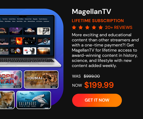 MagellanTV Documentary Streaming Service: Lifetime Subscription