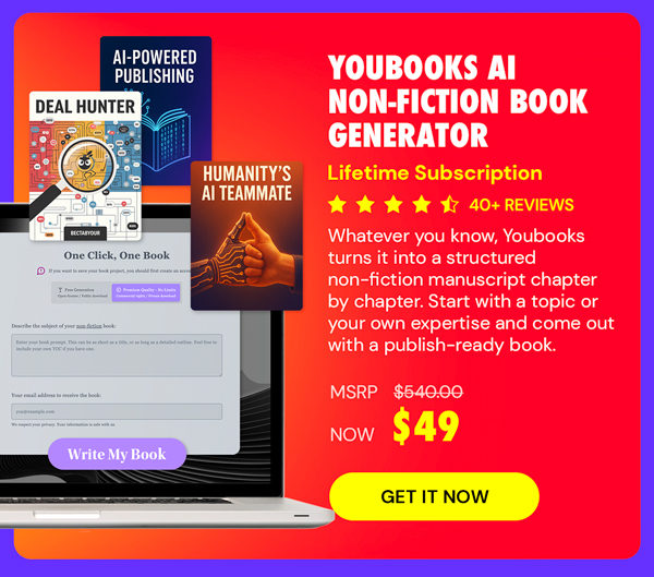 Youbooks AI Non-Fiction Book Generator: (Fan Plan) Lifetime Subscriptions