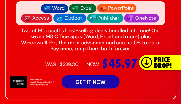 The All-in-One Microsoft Office Pro 2019 for Windows: Lifetime License + Windows 11 Pro Bundle