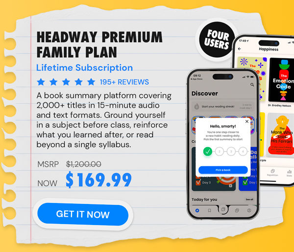 Headway Premium Family Plan: Lifetime Subscription