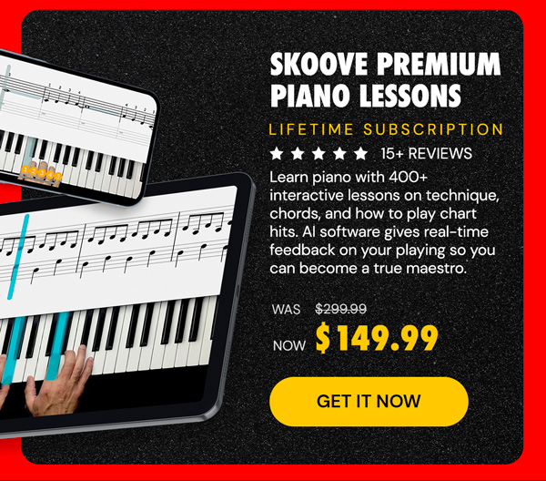 Skoove Premium Piano Lessons: Lifetime Subscription