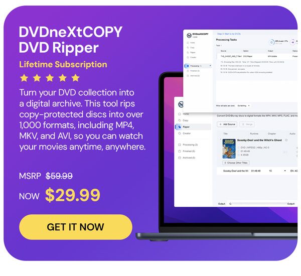 DVDneXtCOPY DVD Ripper: Lifetime Subscription