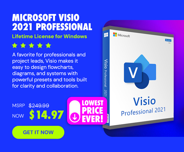 Microsoft Visio 2021 Professional: Lifetime License for Windows