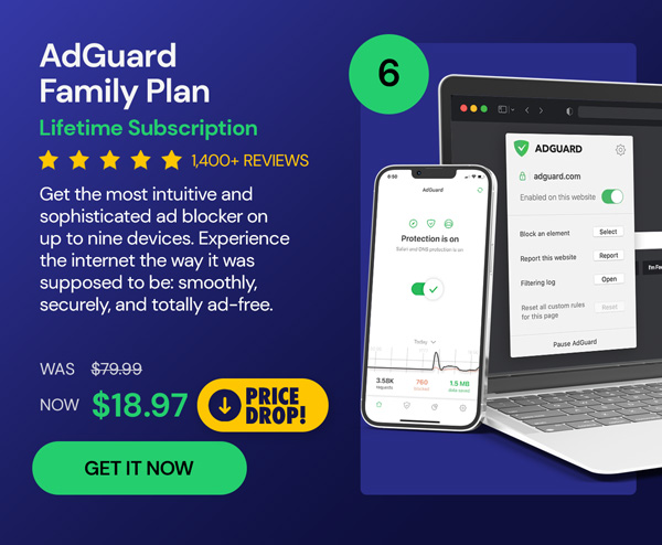 AdGuard Family Plan: Lifetime Subscription