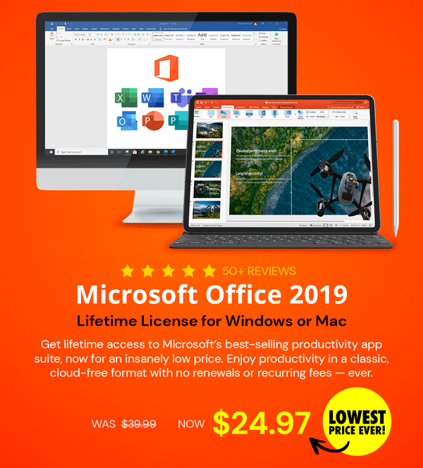Microsoft Office 2019 for Windows or Mac