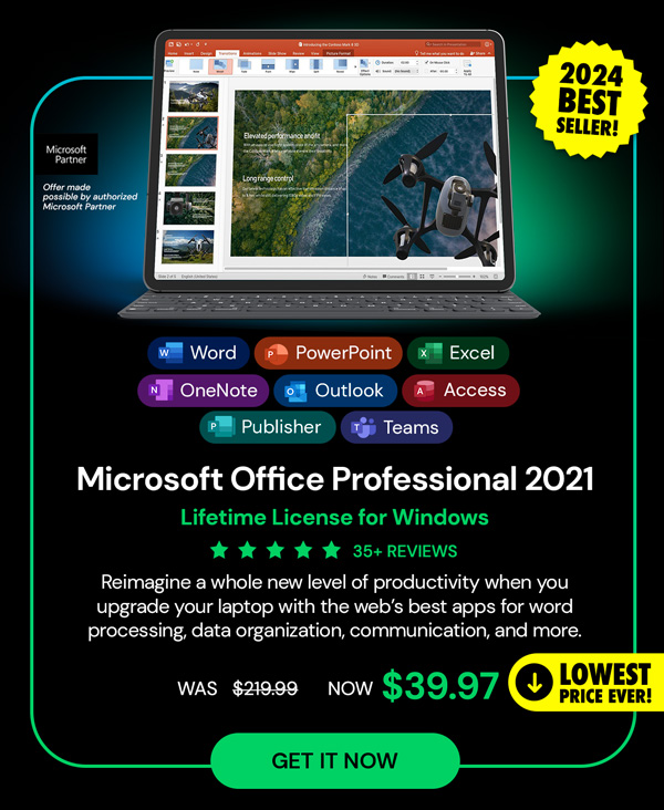 Microsoft Office Professional 2021 for Windows: Lifetime License