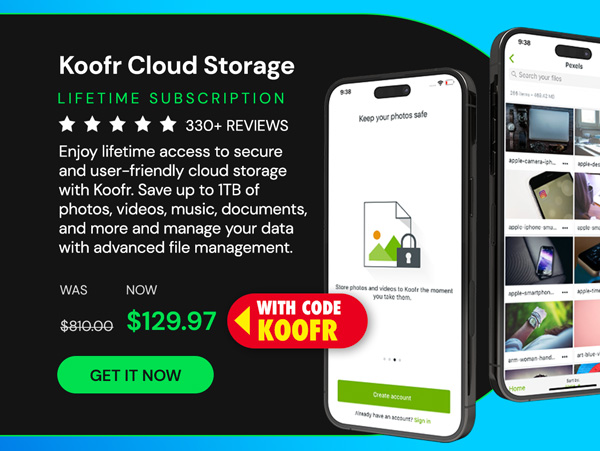 Koofr Cloud Storage: Lifetime Subscription (1TB)