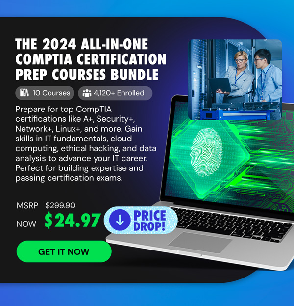 The 2024 All-in-One CompTIA Certification Prep Courses Bundle