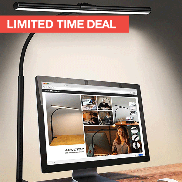 LED Gooseneck Clamp Desk Lamp