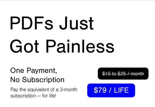 PDFToolKit - Unlimited Plan: Lifetime Subscription