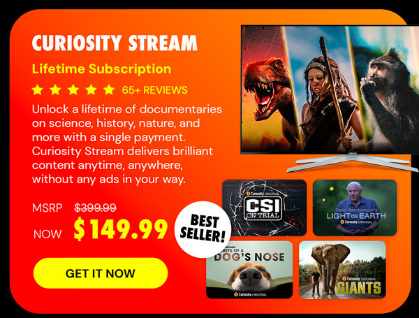 Curiosity Stream Standard Plan: Lifetime Subscription