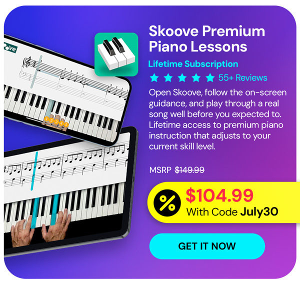 Skoove Premium Piano Lessons: Lifetime Subscription