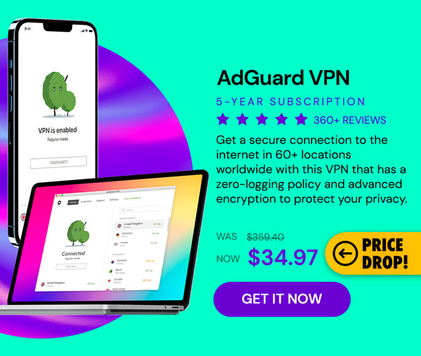 AdGuard VPN: 5-Yr Subscription