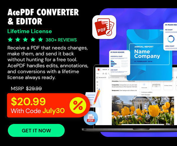 AcePDF Converter & Editor: Lifetime License