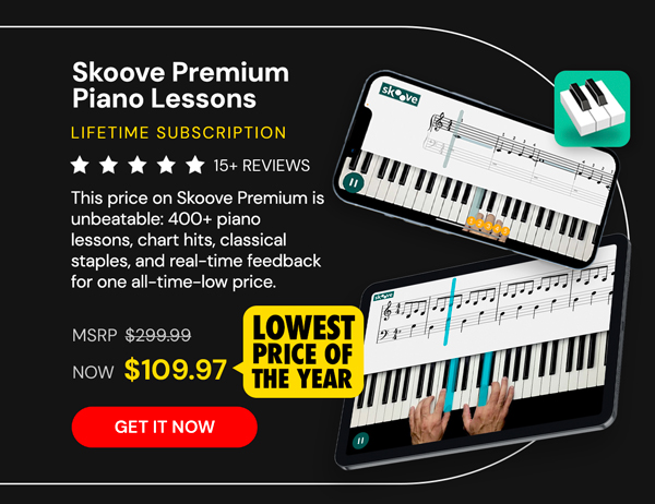 Skoove Premium Piano Lessons: Lifetime Subscription