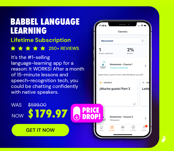 Babbel Language Learning: Lifetime Subscription (All Languages)