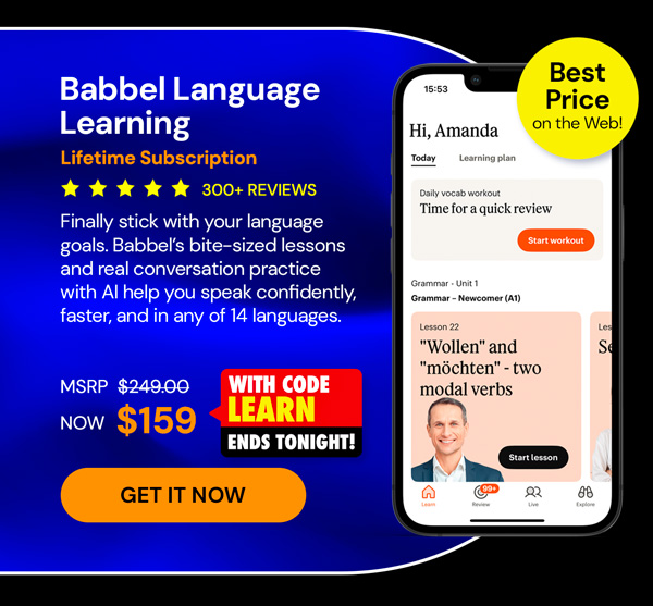 Babbel Language Learning: Lifetime Subscription (All Languages)