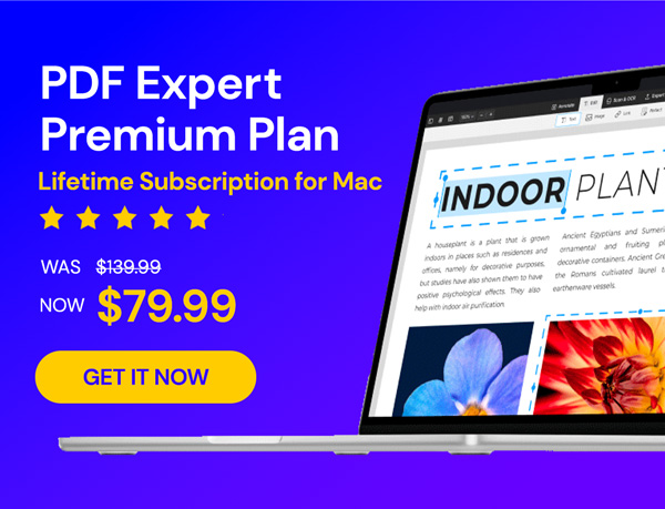 PDF Expert Premium Plan: Lifetime Subscription (Mac)
