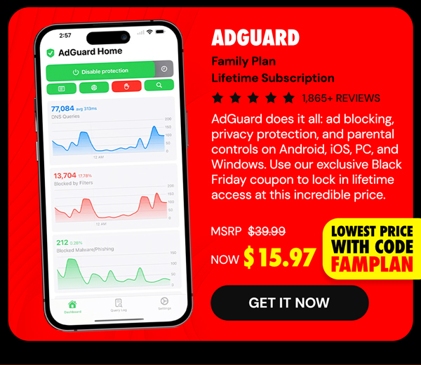 AdGuard Family Plan: Lifetime Subscription