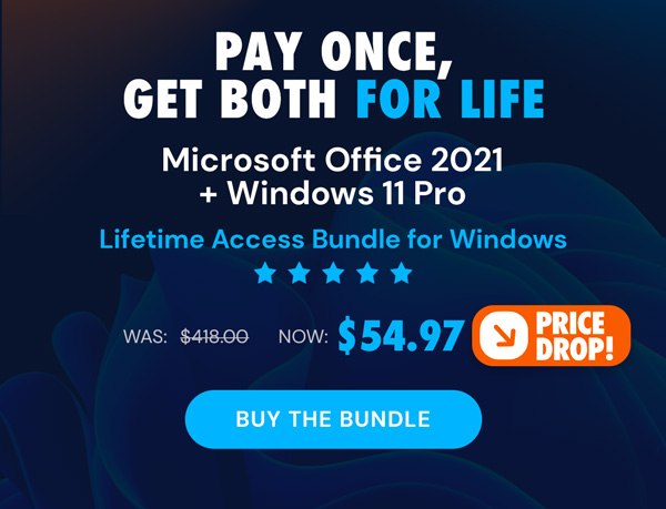 The Ultimate Microsoft Office Professional 2021 for Windows: Lifetime License + Windows 11 Pro Bundle