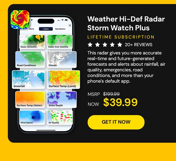 Weather Hi-Def Radar Storm Watch Plus: Lifetime Subscription