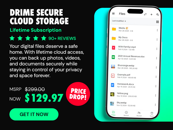 Drime Secure Cloud Storage Lifetime Subscriptions