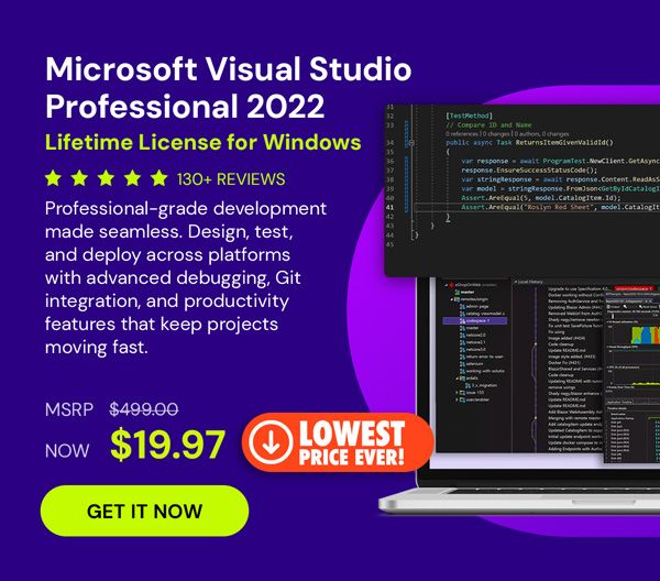 Microsoft Visual Studio Professional 2022 for Windows