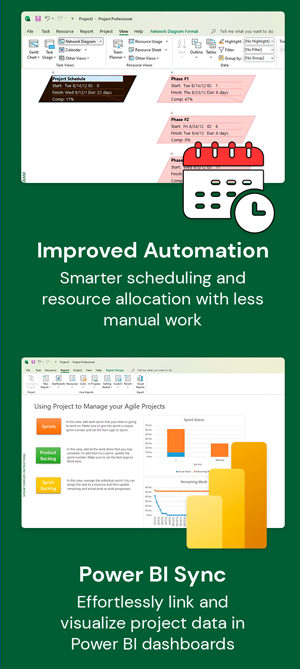 Microsoft Visio or Project 2024 Professional: Lifetime License for Windows