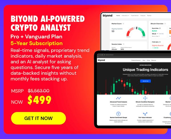 Biyond AI-Powered Crypto Analyst: 5-Year Subscription (Pro + Vanguard Plan)