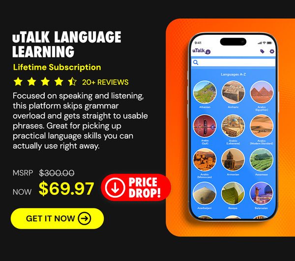 uTalk Language Learning: Lifetime Subscription (150+ Languages)