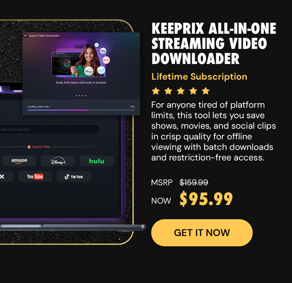Keeprix All-in-One Streaming Video Downloader: Lifetime Subscription