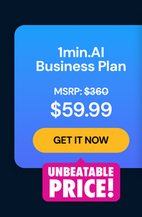 1minAI: Lifetime Subscription (Business Plan)