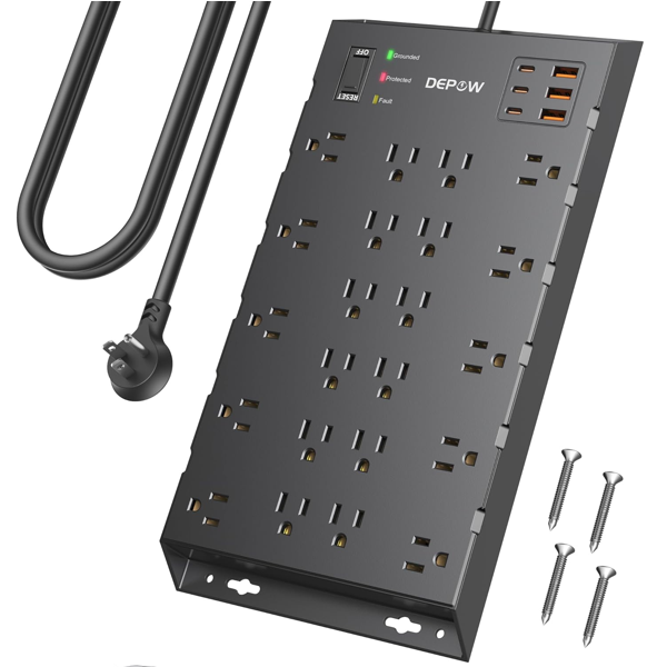 Mega Power Strip Surge Protector