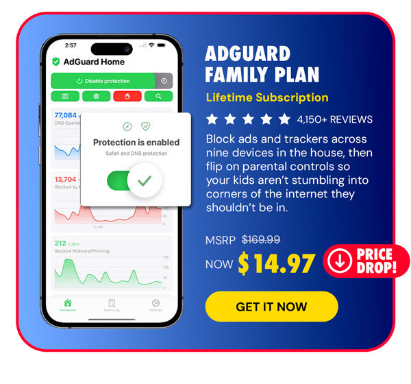 AdGuard Family Plan: Lifetime Subscription