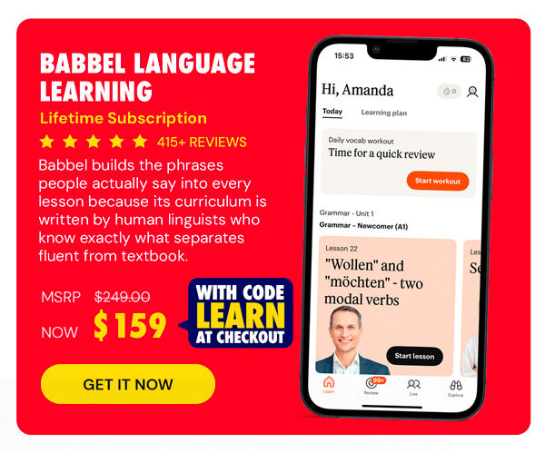 Babbel Language Learning: Lifetime Subscription (All Languages)