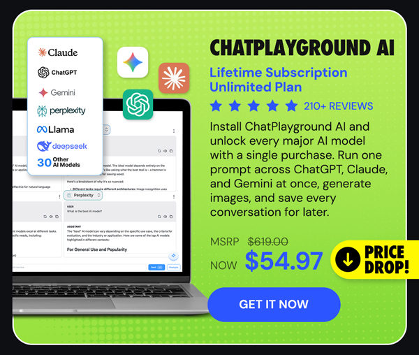 ChatPlayground AI: Lifetime Subscription (Unlimited Plan)