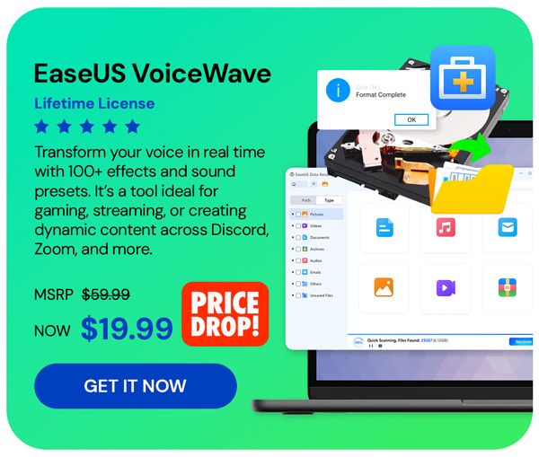 EaseUS VoiceWave: Lifetime License