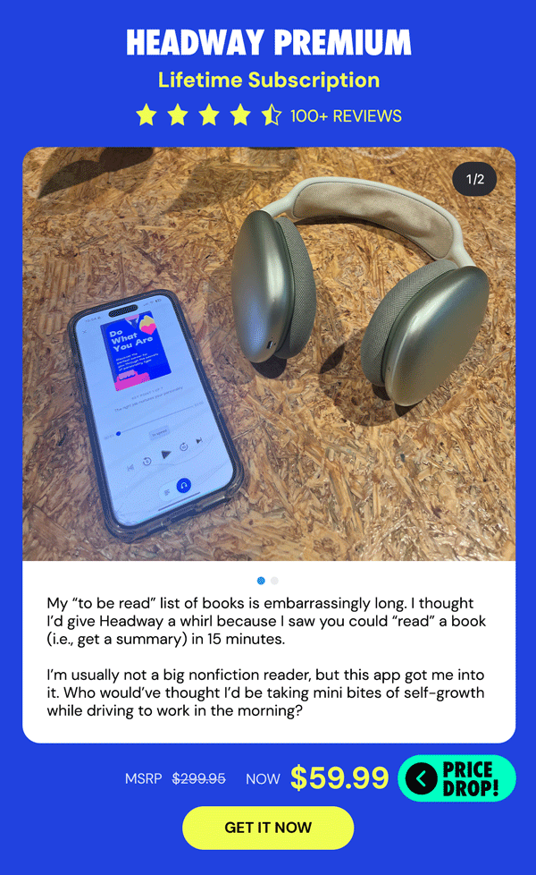 Headway Premium: Lifetime Subscription