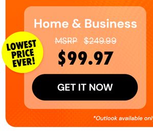 Microsoft Office 2024 Home & Business for Mac or PC Lifetime License