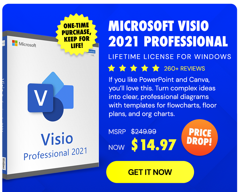 Microsoft Visio 2021 Professional: Lifetime License for Windows