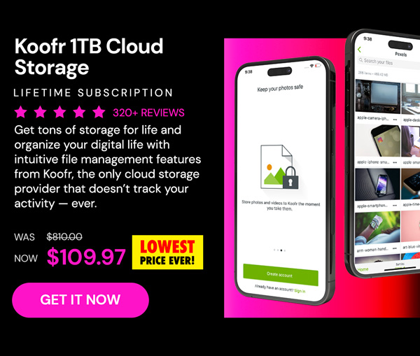 Koofr Cloud Storage: Lifetime Subscription (1TB)