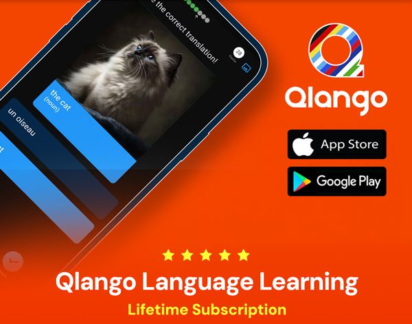 Qlango Language Learning: Lifetime Subscription (All Languages)