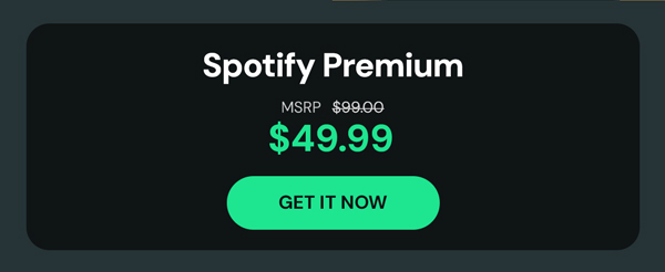Spotify Premium: 1-Year Subscription Account