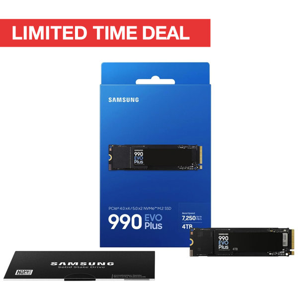 SAMSUNG 990 EVO Plus 4TB SSD, PCIe Gen