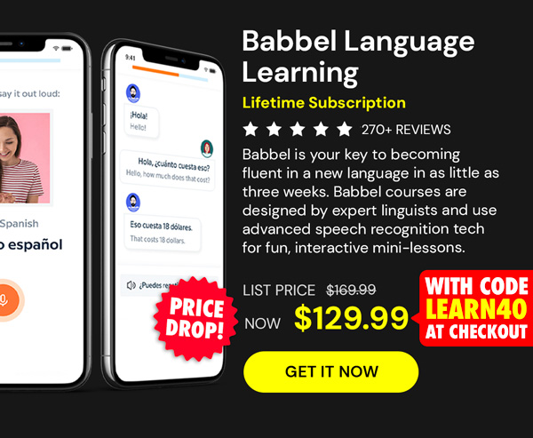 Babbel Language Learning: Lifetime Subscription (All Languages)