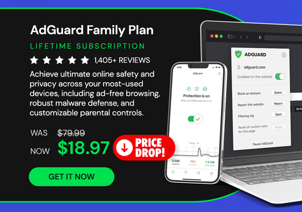 AdGuard Family Plan: Lifetime Subscription