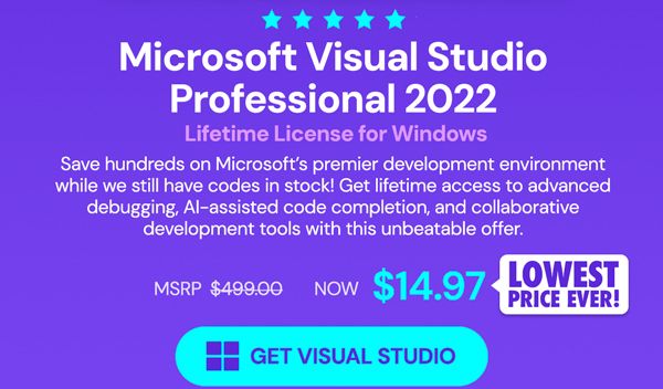 Microsoft Visual Studio Professional 2022 for Windows