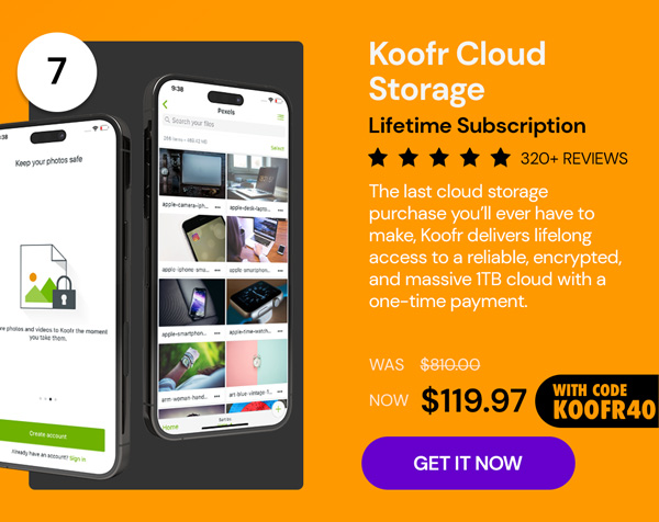 Koofr Cloud Storage: Lifetime Subscription (1TB)