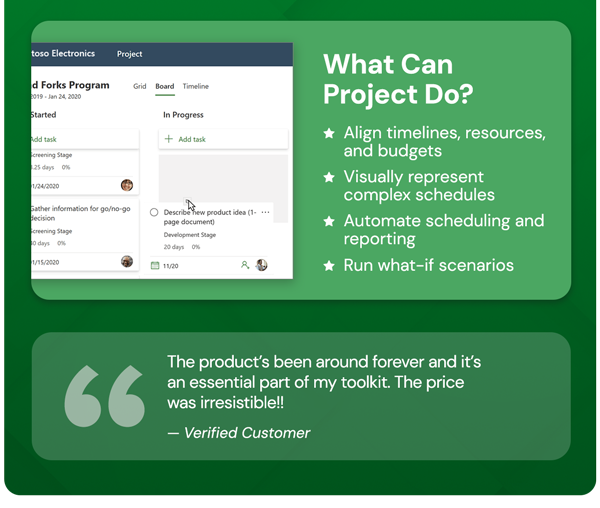 Microsoft Project 2021 Professional: Lifetime License for Windows