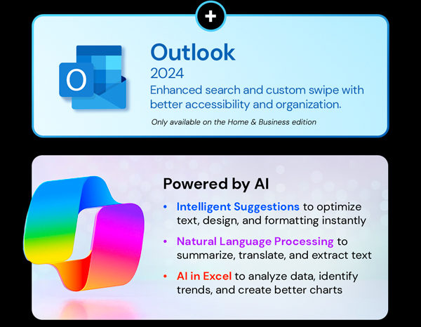 Microsoft Office 2024 Home for Mac or PC: One-Time Purchase